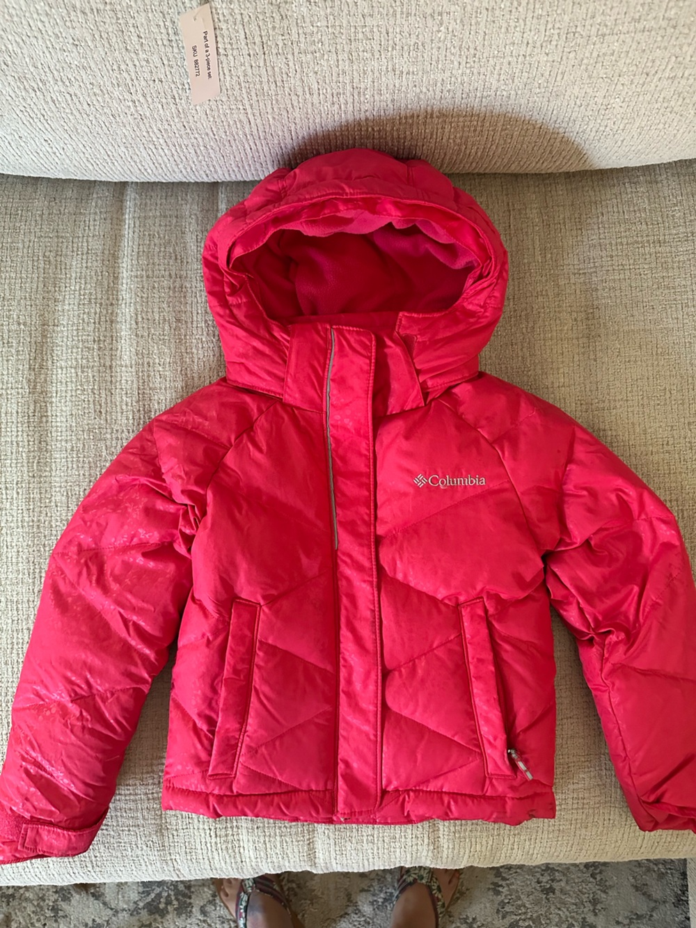 Columbia Kids Hooded Puffer Jacket,Omni-heat size XXS youth 4 / 5